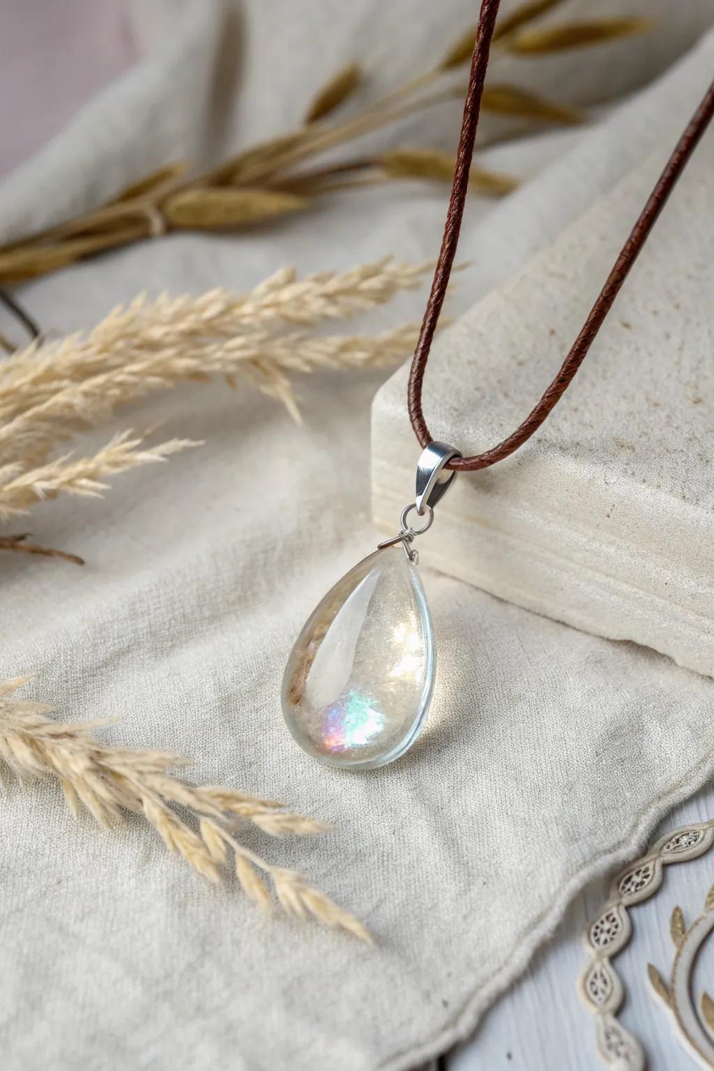 Illuminate your style with the natural beauty of recycled glass pendants.