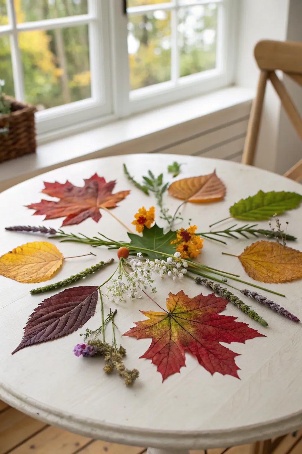 Embrace the beauty of nature with a minimalist touch—create your own nature collage!