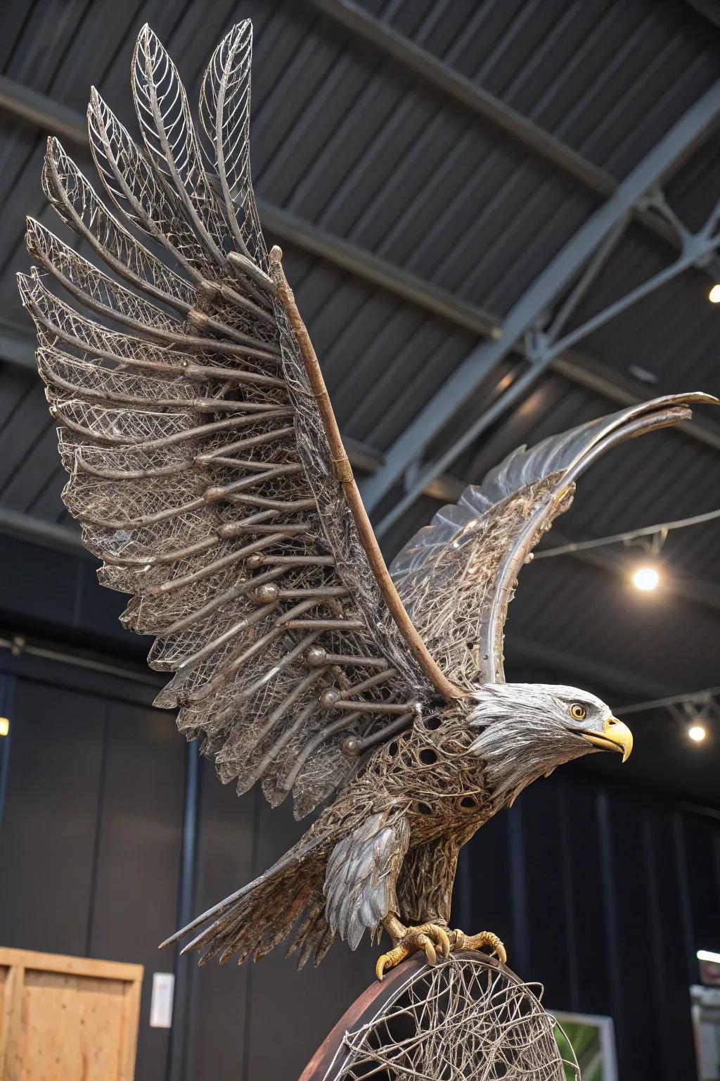 Transform the old into the extraordinary: behold the beauty of upcycled wire art.
