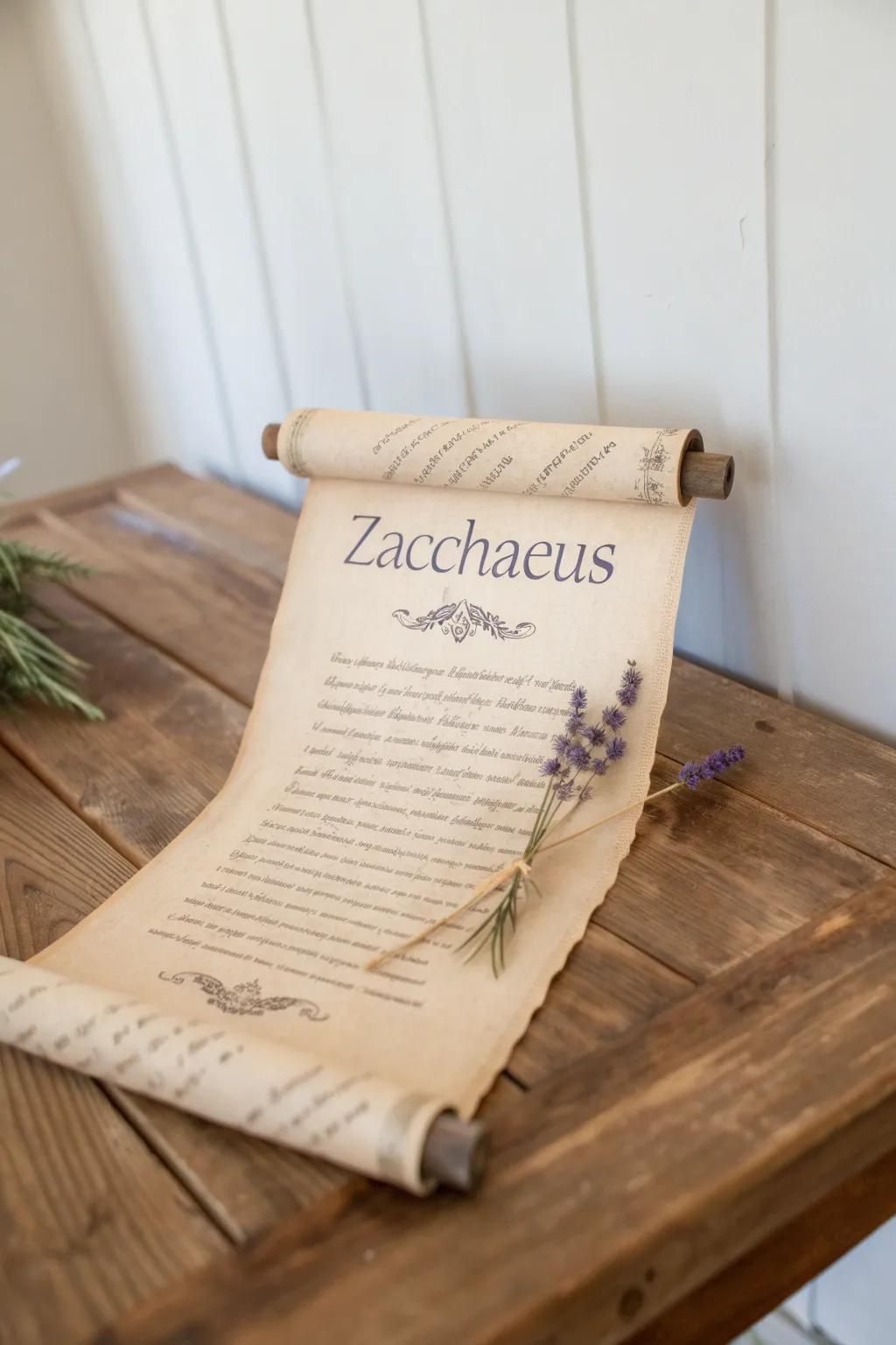 Unfurl a tale of history and charm with this exquisite personalized story scroll.