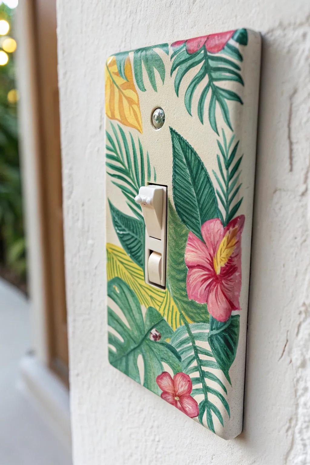 Transform your space with a touch of tropical artistry—where every flick of the switch feels like a mini getaway.