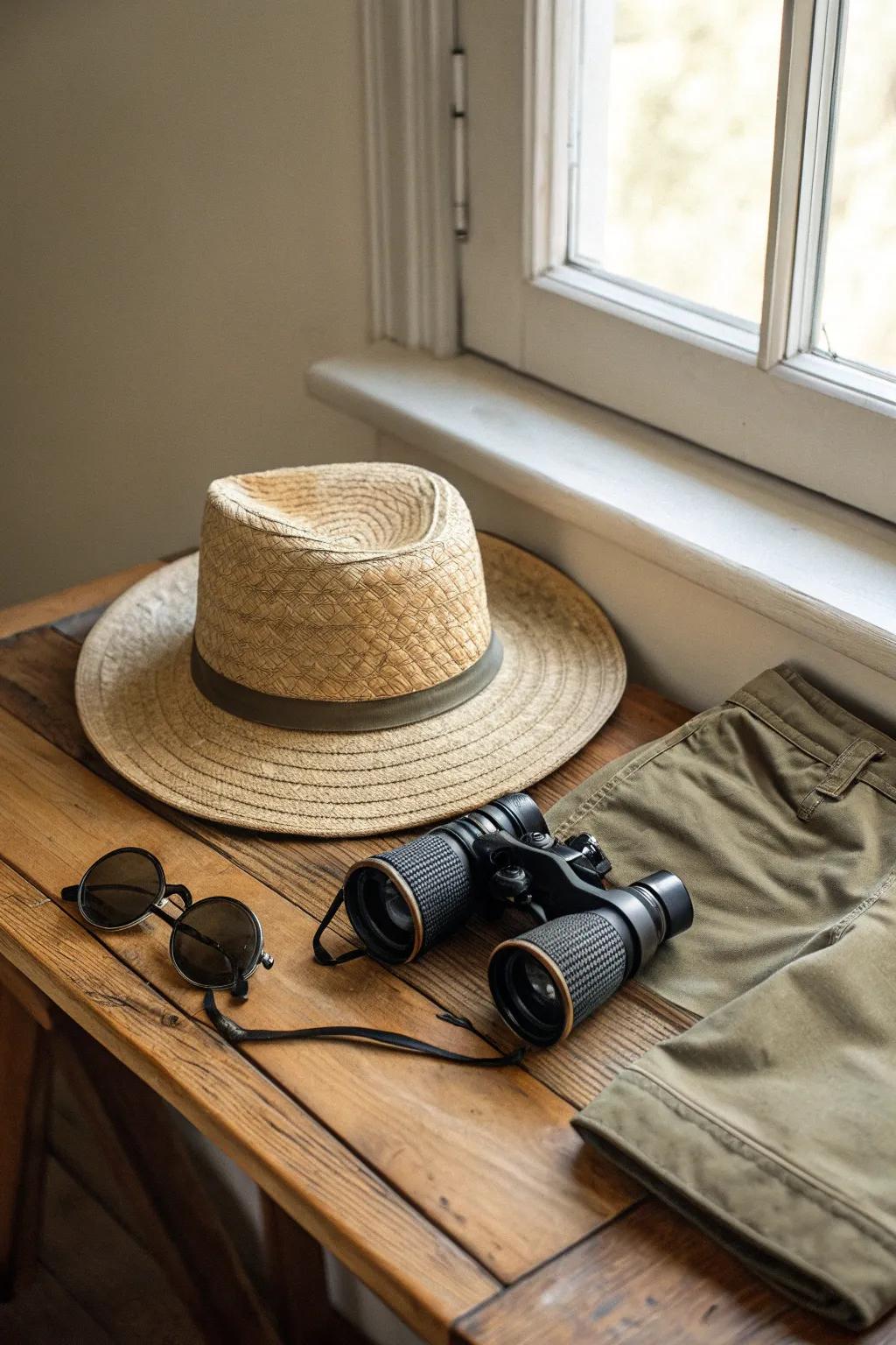 Embark on your next adventure with simple elegance: the perfect Safari Explorer look for your at-home costume inspiration.