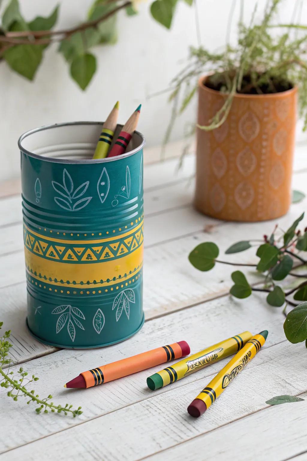 Transform everyday items into art with this eco-friendly crayon holder—perfect for sparking creativity and teaching kids about sustainability!