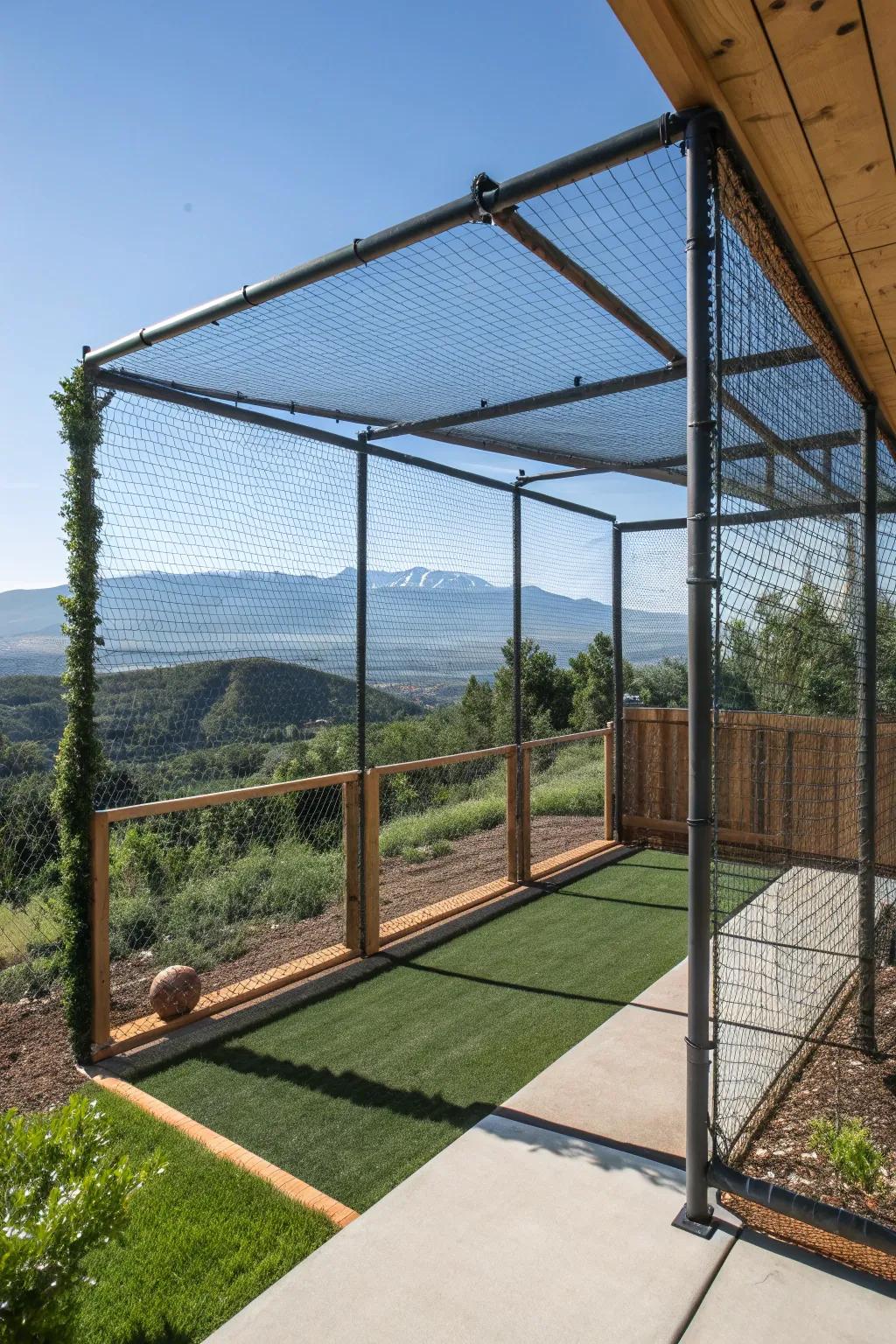 Swing for the fences with a view that inspires.