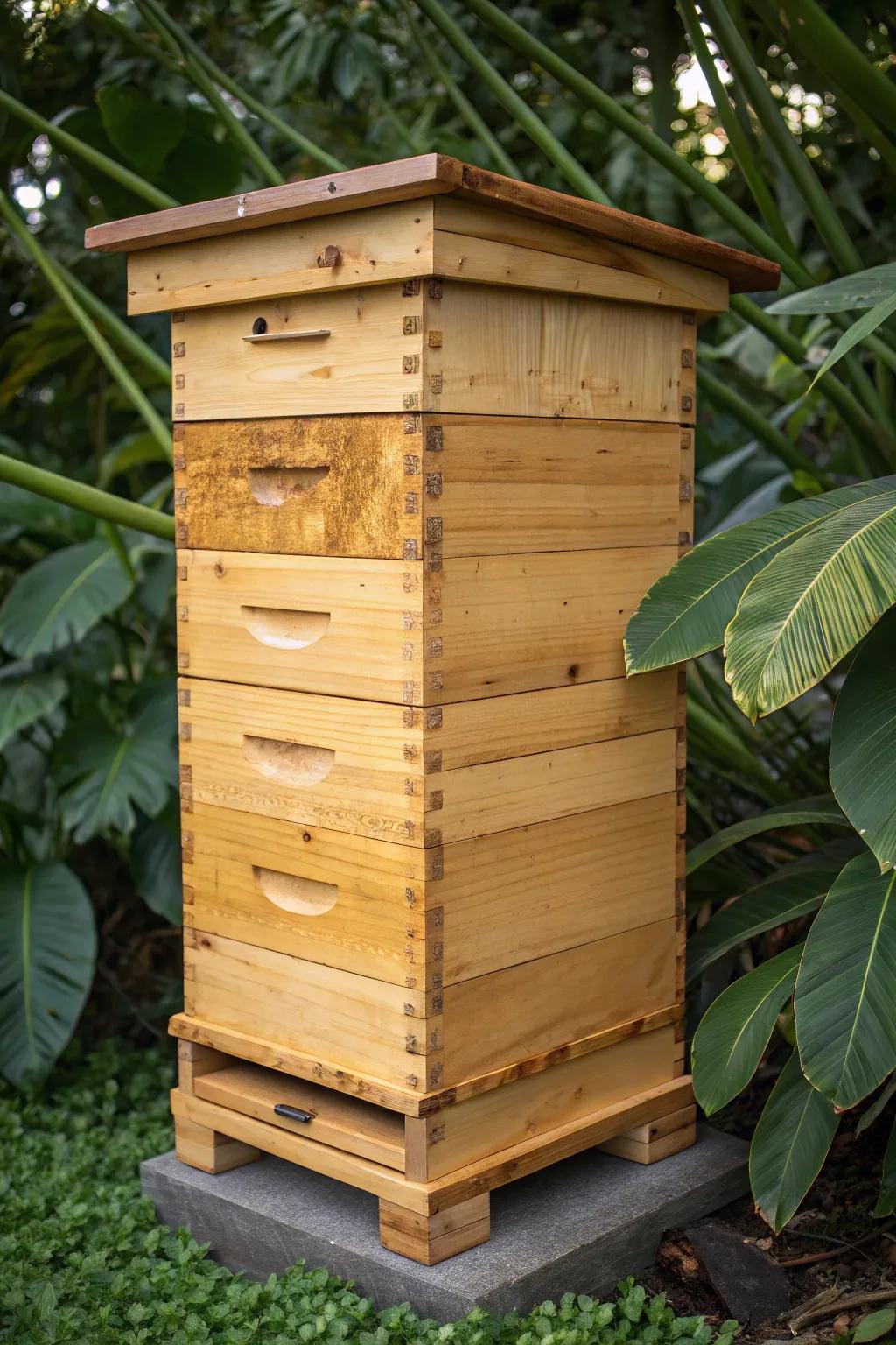 Elevate your apiary style with this eco-friendly bamboo stand, where sustainability meets sophisticated design.