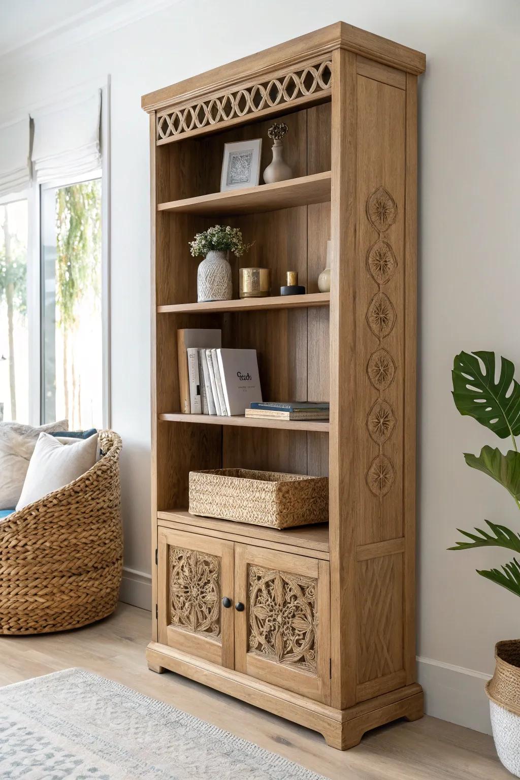 Discover the elegance of hidden storage with Scandinavian craftsmanship. Perfectly minimalist with a boho touch!