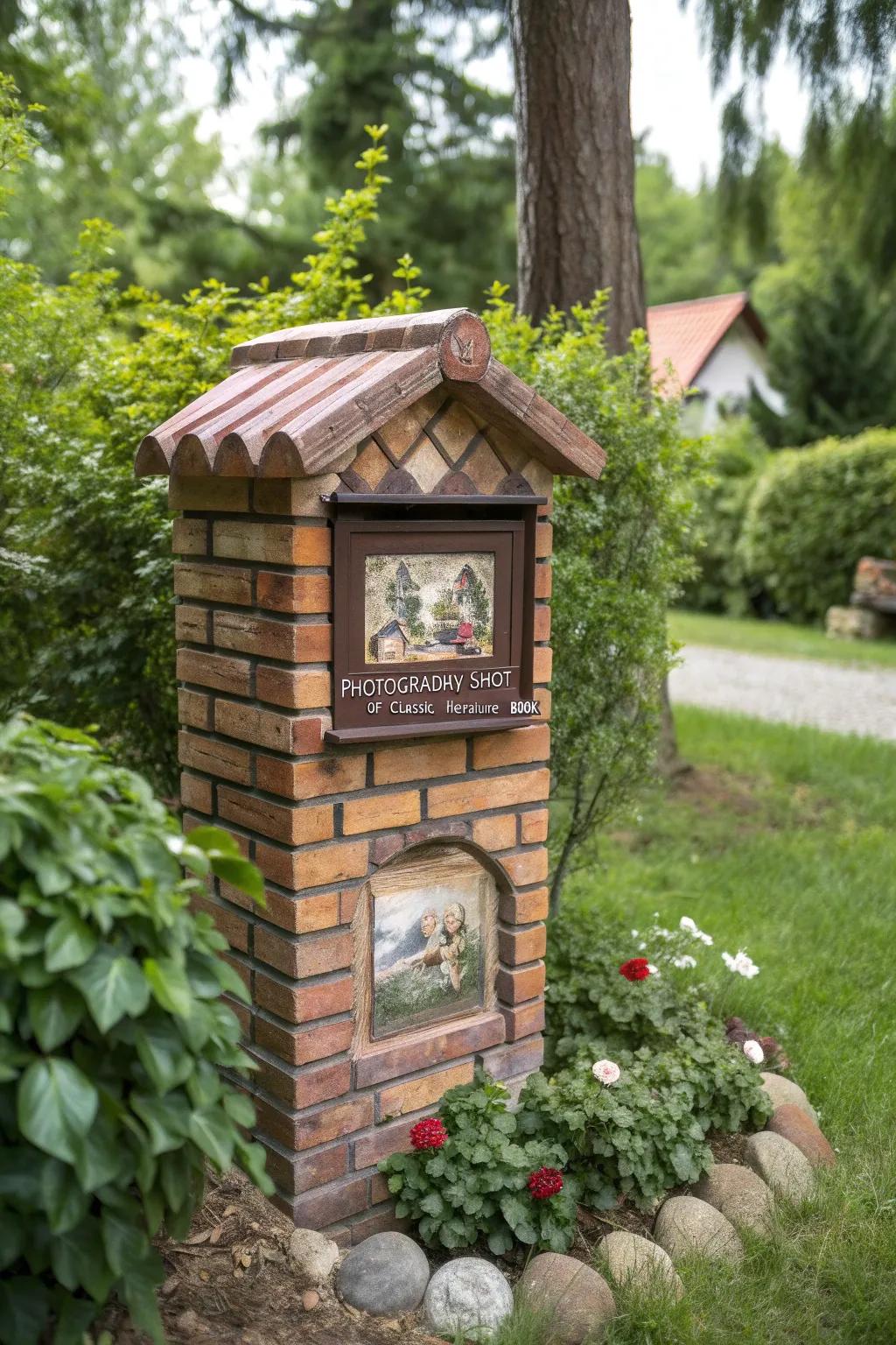 Elevate your curb appeal with a custom artwork brick mailbox that tells your story.