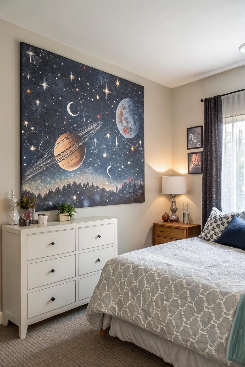 Infuse wonder with a mystical-themed canvas.