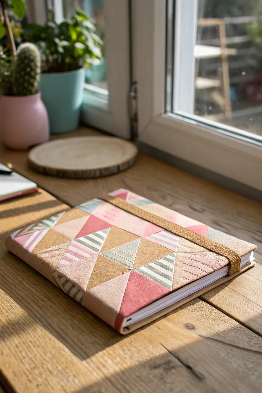 Elevate your notebook game with a chic cardboard cover that adds a personal touch to your journaling adventures.