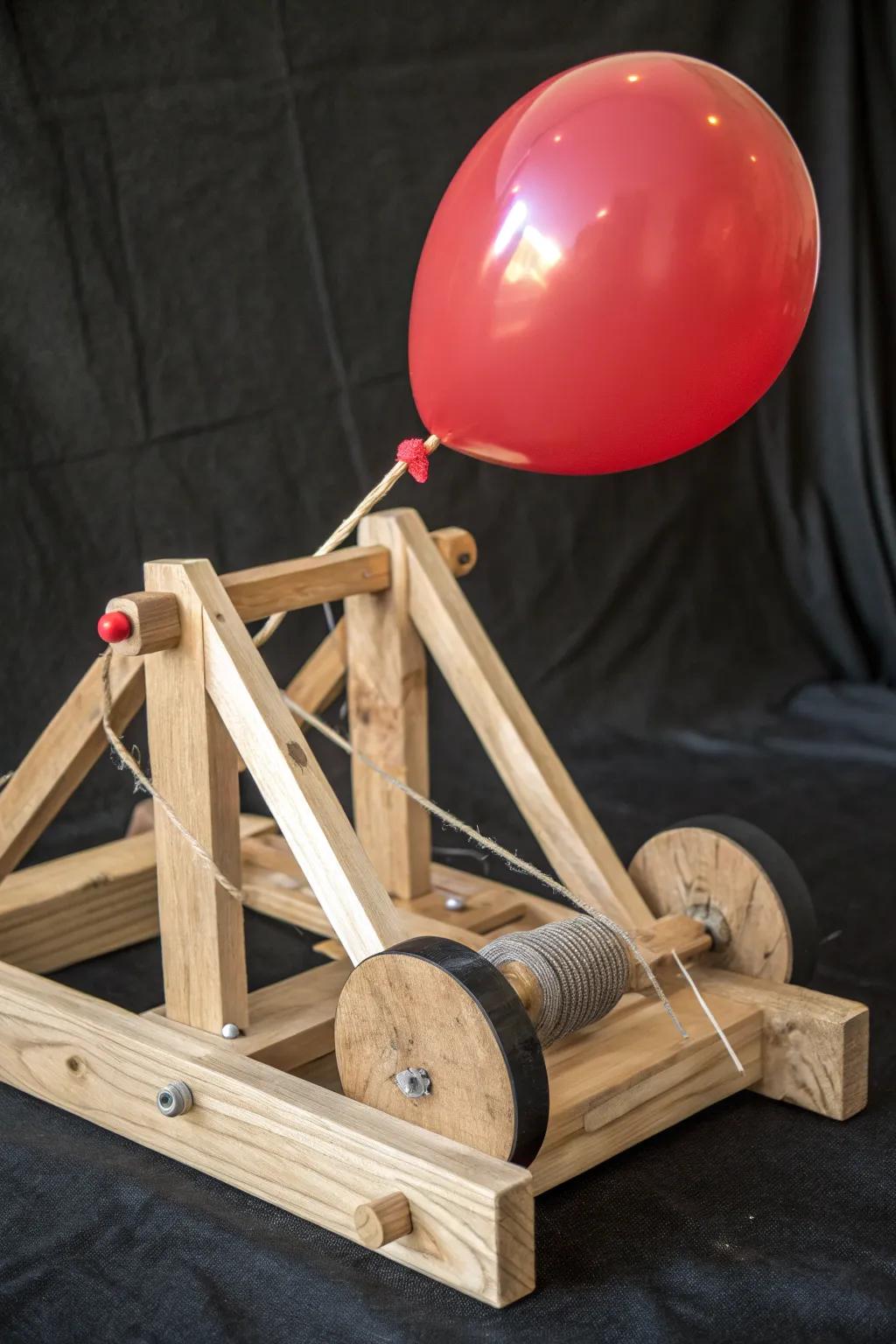 Revolutionize tradition with a balloon-powered catapult—where craftsmanship meets innovation.