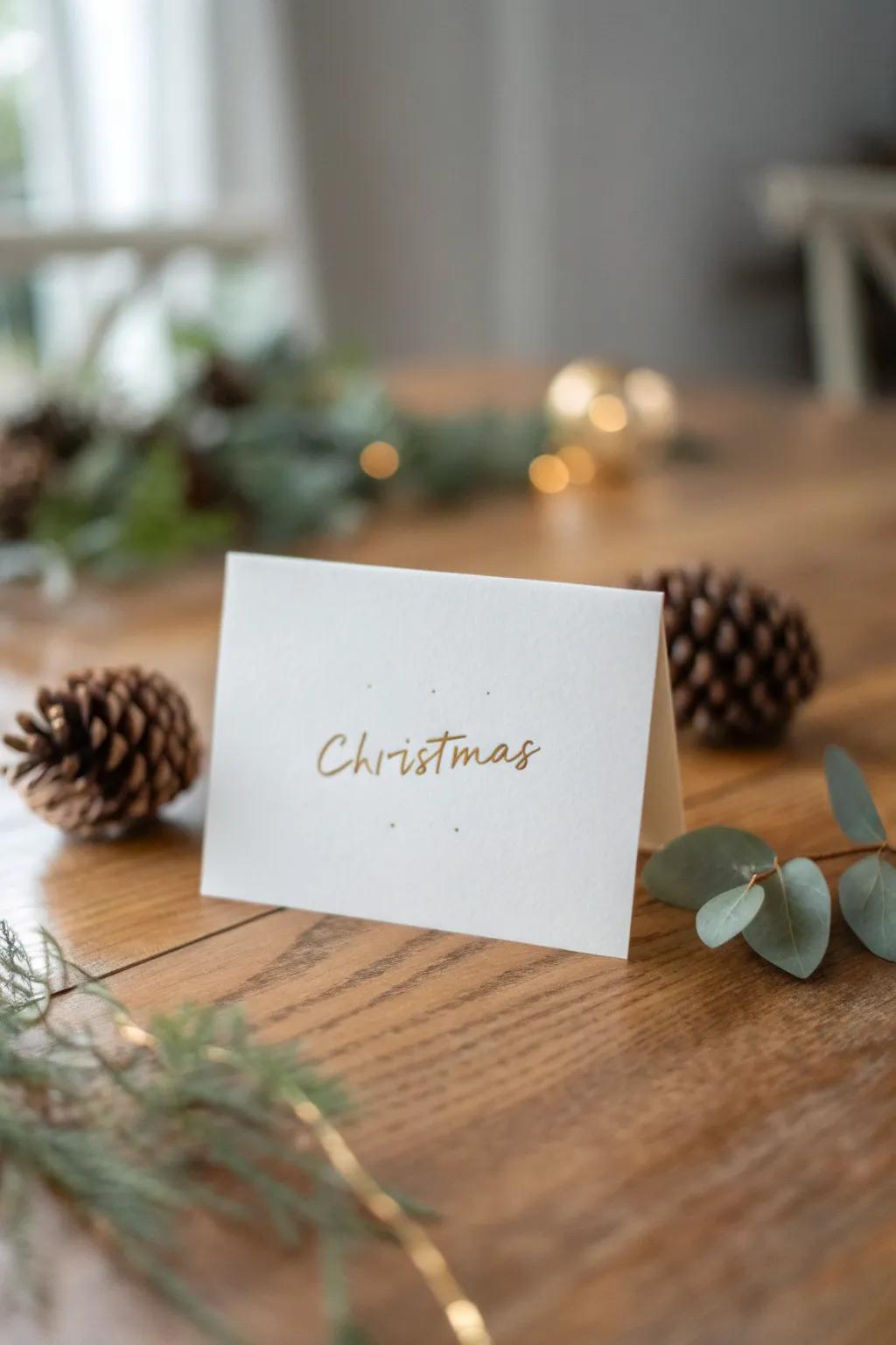 Add a touch of sparkle to your Christmas cards with heartfelt handwritten messages.