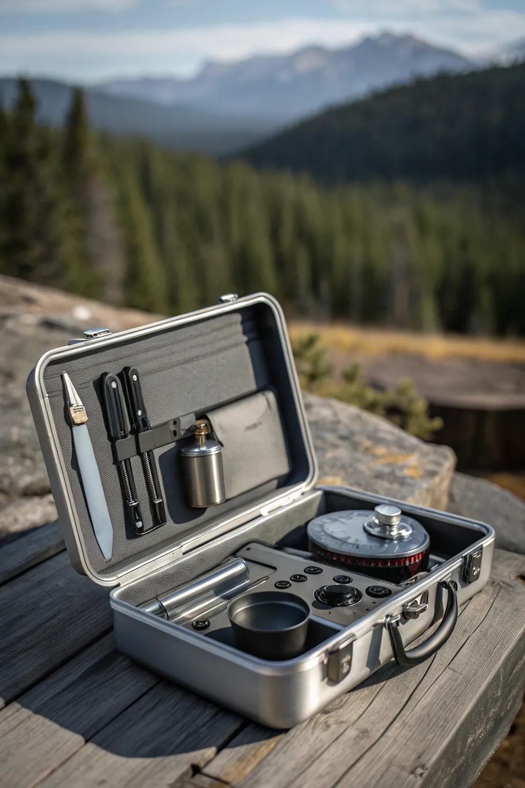 Embrace the essentials with this minimalist backpacker chuck box – where craftsmanship meets adventure.