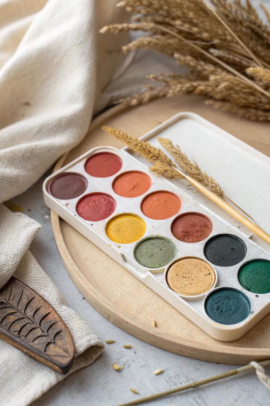 Embrace the charm of yesteryears with a vintage-inspired clay paint palette, where bold colors meet timeless elegance.