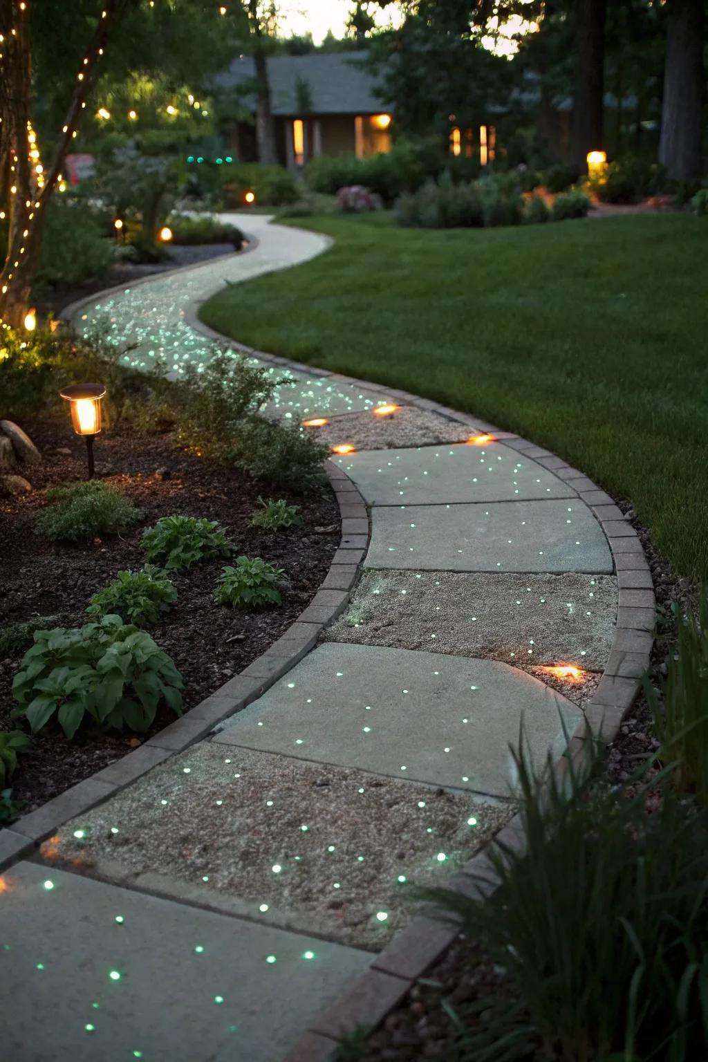 Illuminate your evenings with the enchanting charm of glow-in-the-dark concrete.