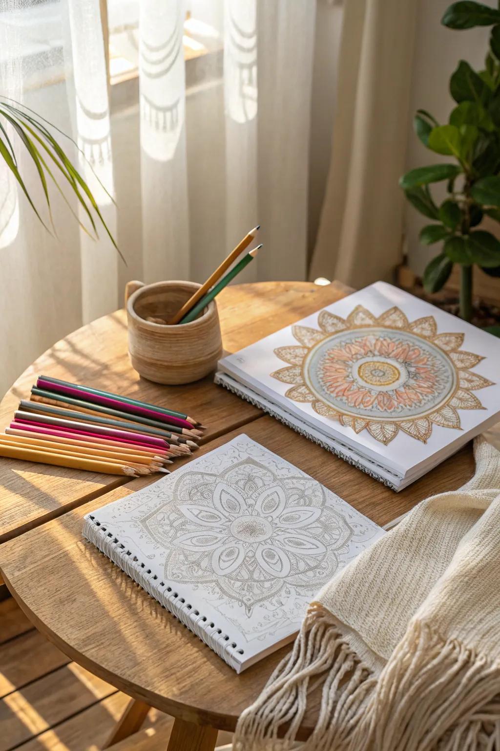 Embrace tranquility with the FlowArt Guided Meditation Coloring Kit - where creativity meets relaxation.
