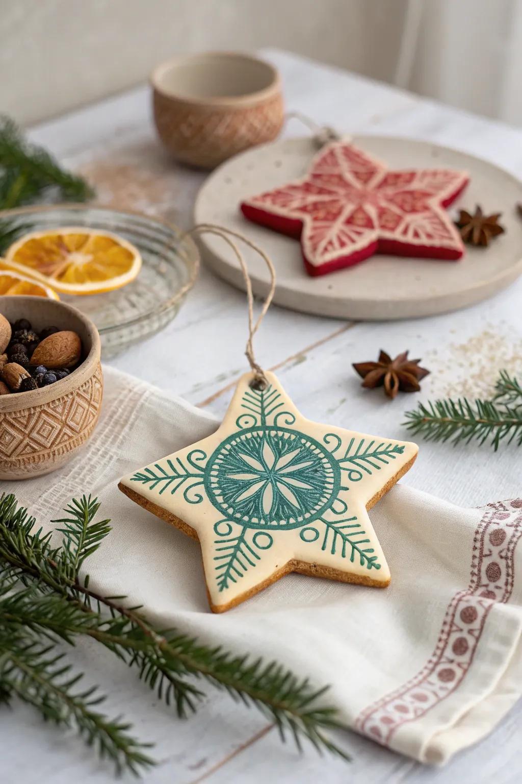 Embrace creativity with handcrafted salt dough ornaments that bring a touch of boho elegance to your decor.