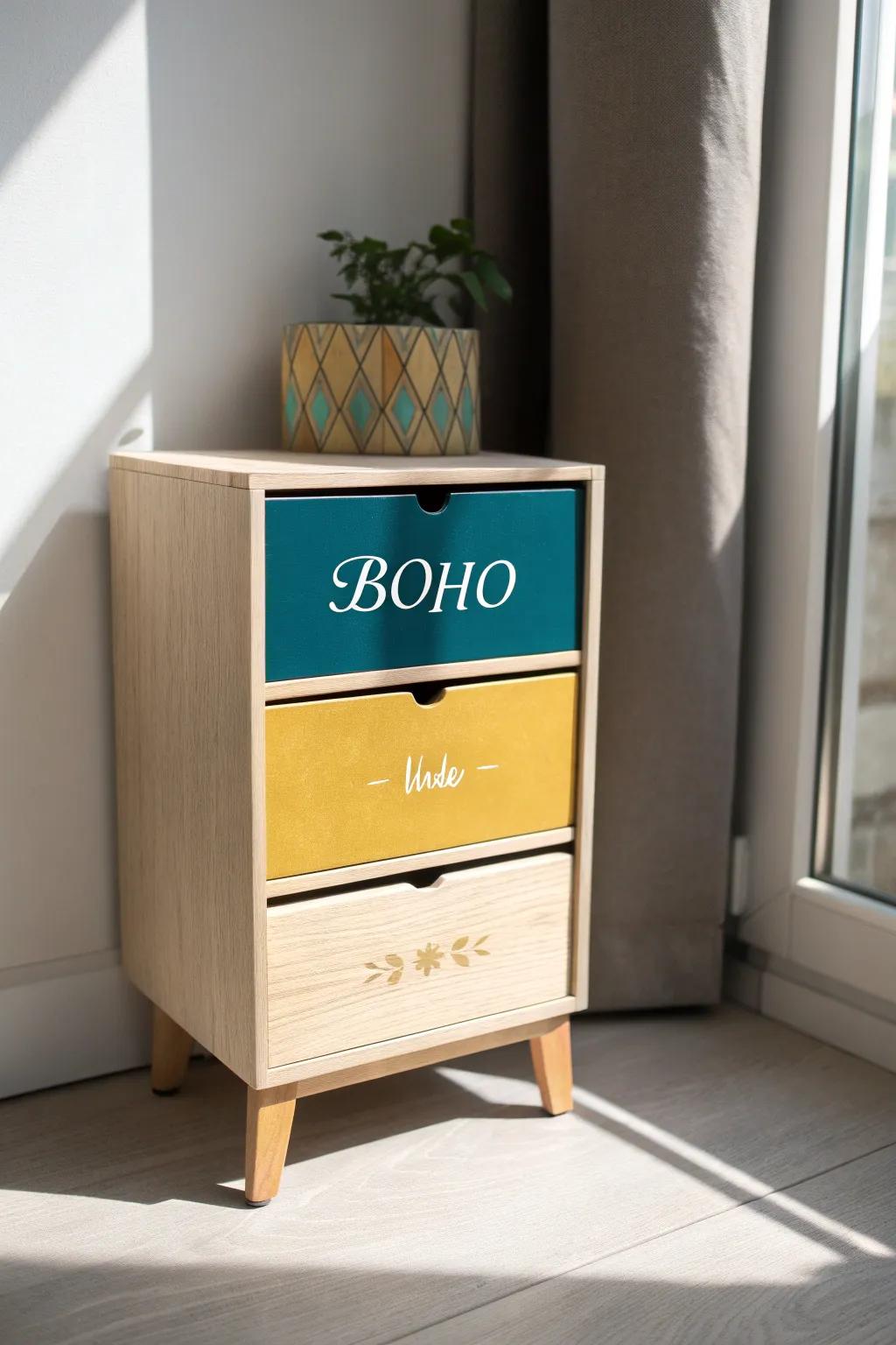 Transform your craft space with a touch of Scandinavian elegance and Boho charm. 🌿✨ #CraftOrganization #ScandiBoho