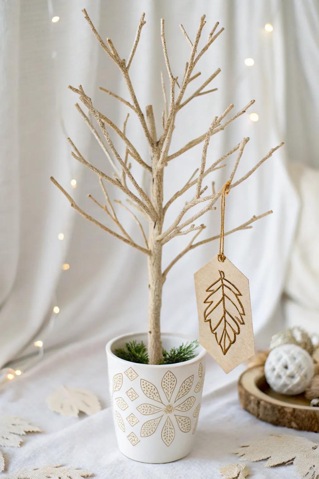 Transform your gift-giving with 'The Giving Tree'—a rustic and thoughtful display for your gift card!