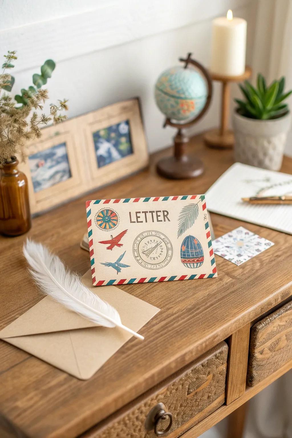 Elevate your letters with thematic stamps that tell a story. Discover the beauty in details.