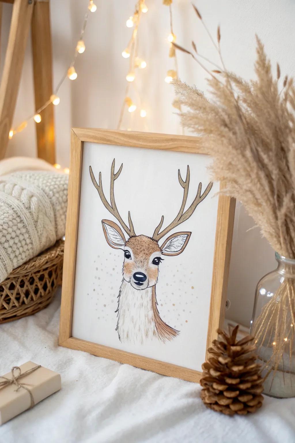 Meet our quirky reindeer friend, bringing charm and giggles to your December decor!