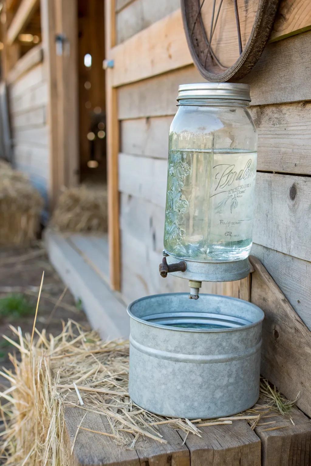 Craft Your Own: A Timeless Mason Jar Waterer for Your Chicks
