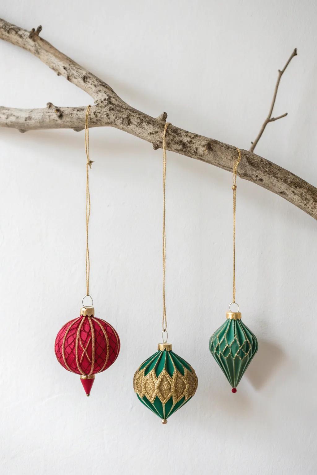 Transform your space this season with a stunning DIY hanging ornament display — where nature meets art in vibrant elegance.