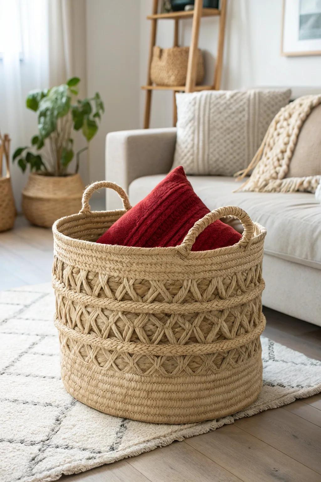 Transform your space with a chic and cozy DIY dog bed – where minimalist design meets Boho charm.
