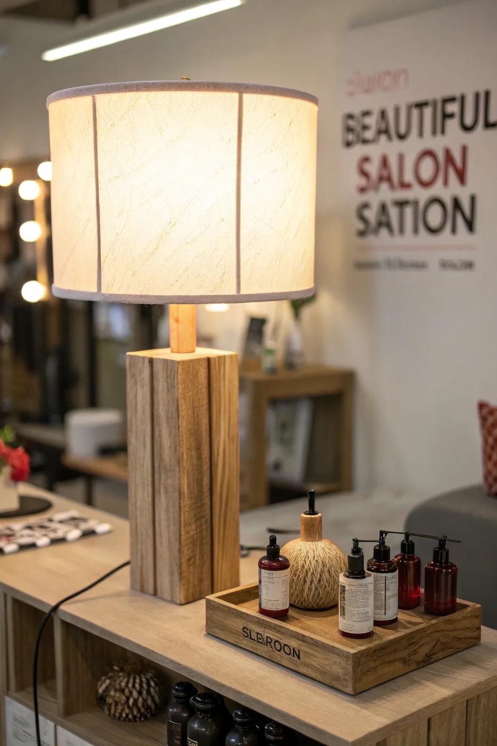 Illuminate your salon station with layers of light for the perfect blend of style and functionality.