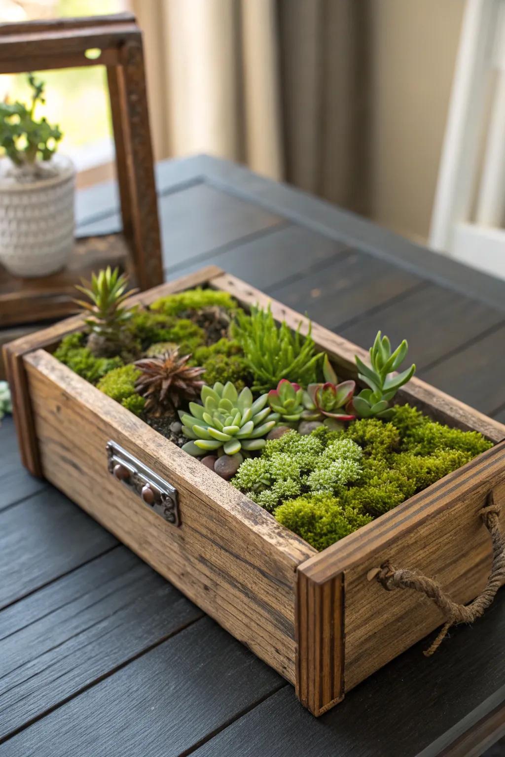 Bring the outdoors inside with this DIY nature-inspired planter.