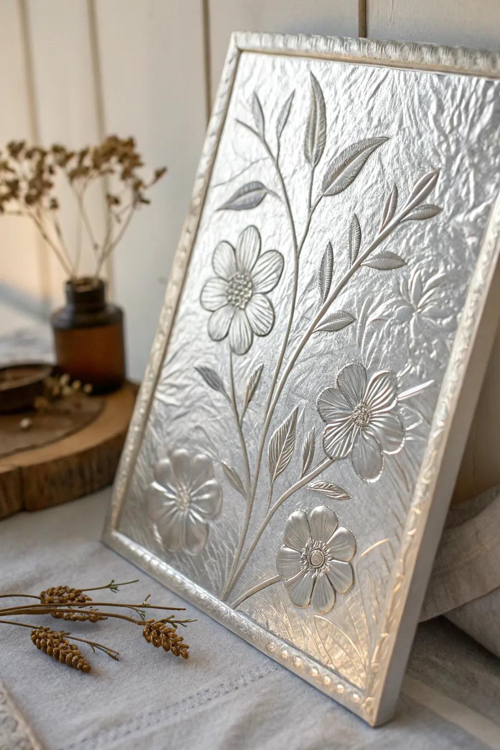 Discover the charm of foil art etching – where simplicity meets elegance, and creativity shines.