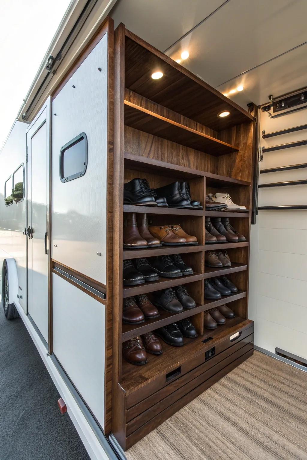 Step into elegance: Organize your trailer with style and precision.
