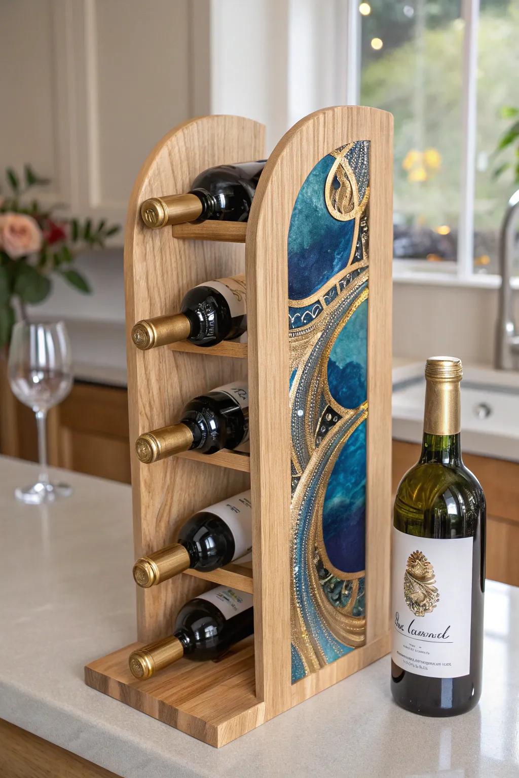 Elevate your wine storage with a touch of artistry and elegance. Discover the beauty of epoxy wine racks.