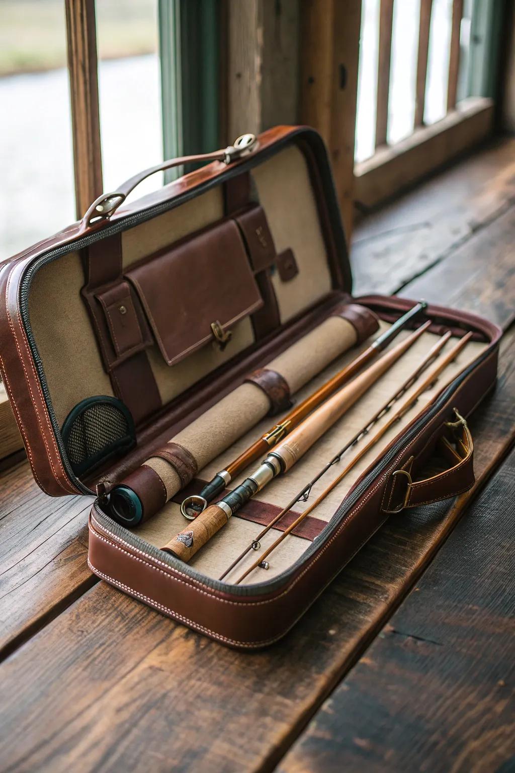 Adventure Ready: Exquisite craftsmanship in portable rod cases for the traveling angler.