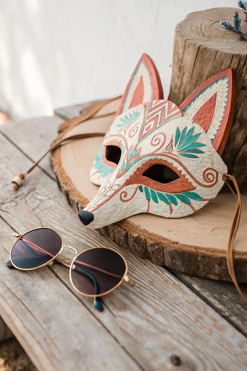 Embrace playful elegance with this DIY fox mask and sunglasses combo, perfect for a chic, comfortable fit.
