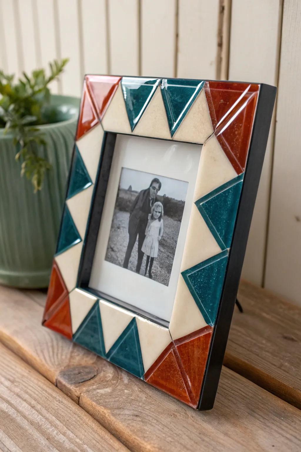 Elevate your cherished memories with a touch of minimalist elegance: Discover the art of fused glass frames.