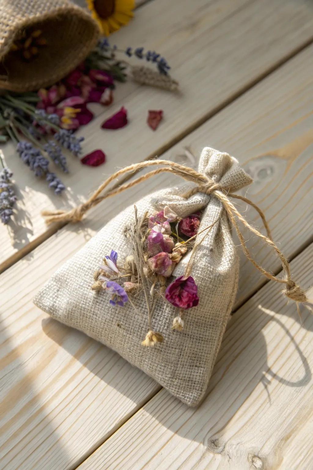 Elevate your home with the simple elegance of handmade potpourri sachets.