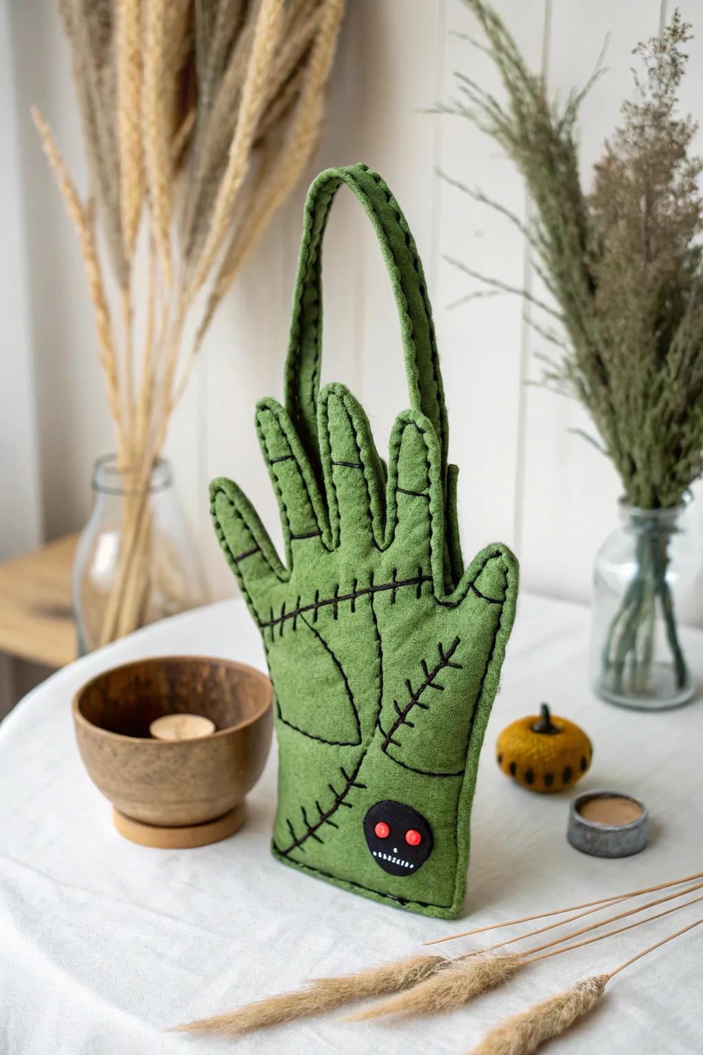 Elevate your Halloween style with this stunning Zombie Hand Bag—where craftsmanship meets spooky elegance!