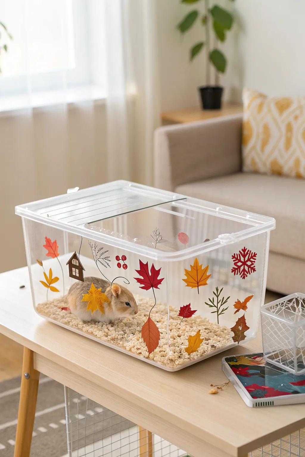 Transform your hamster's home with seasonal flair and minimalist charm.