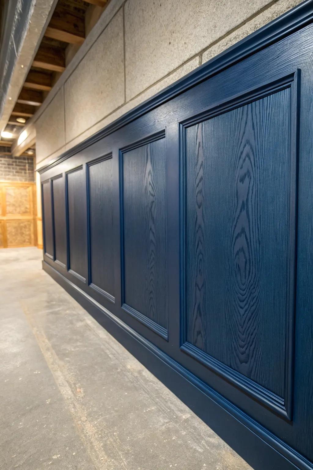 Elevate your basement with the timeless elegance of MDF panels.