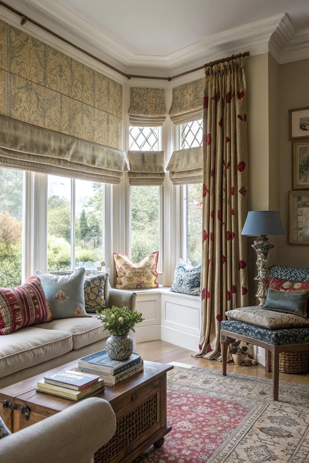 Mixing styles can create a unique and inviting look.