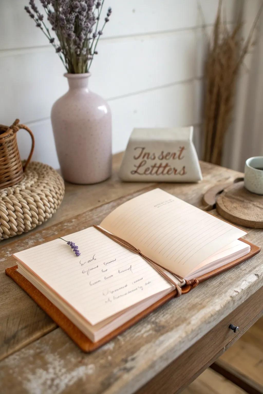 Find solace in words unspoken—capture your emotions in beautifully bound unsent letters.