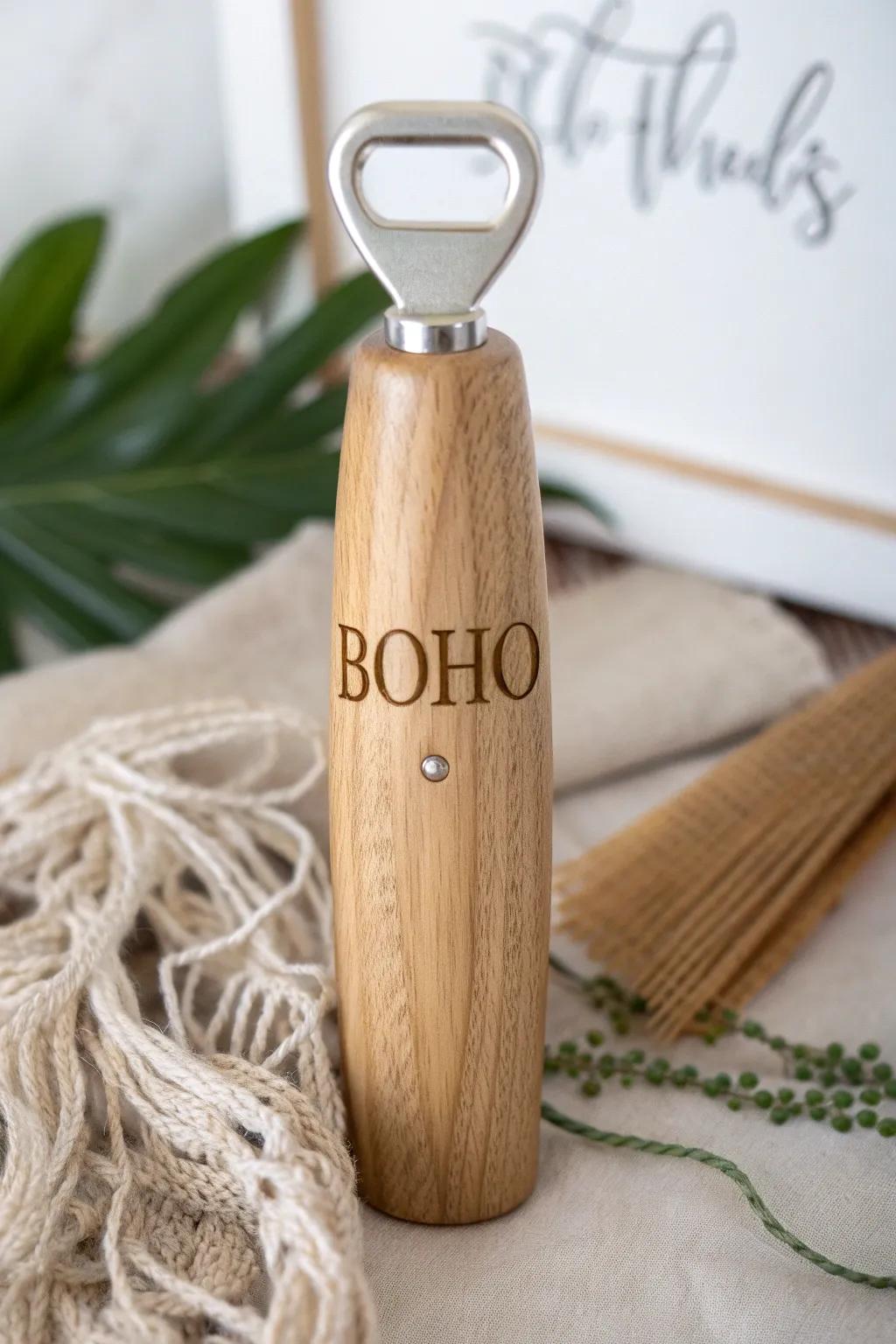 Crafted with love: A minimalist bottle opener with a personal touch for Father's Day.