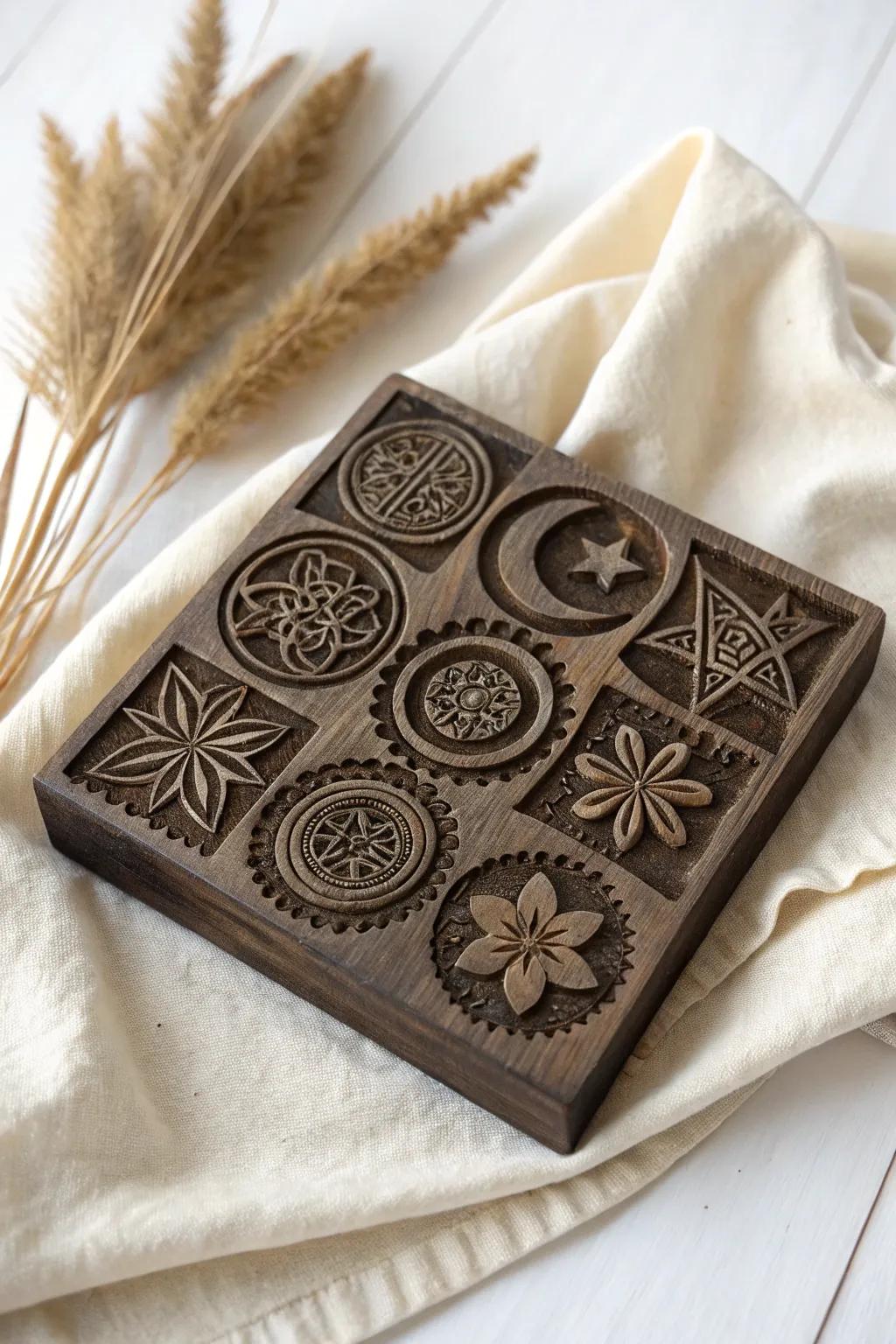 Crafting stories through linocut: Discover the beauty of cultural symbols in art.