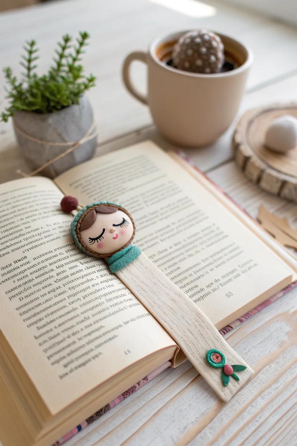 Add a touch of whimsy to your reading with these charming clay bookmarks!