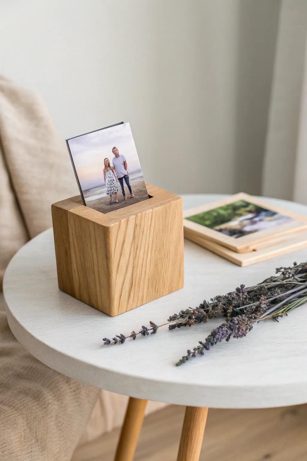 Celebrate Mother's Day with a touch of Scandinavian elegance - craft a wooden block picture holder that speaks volumes of love and simplicity.