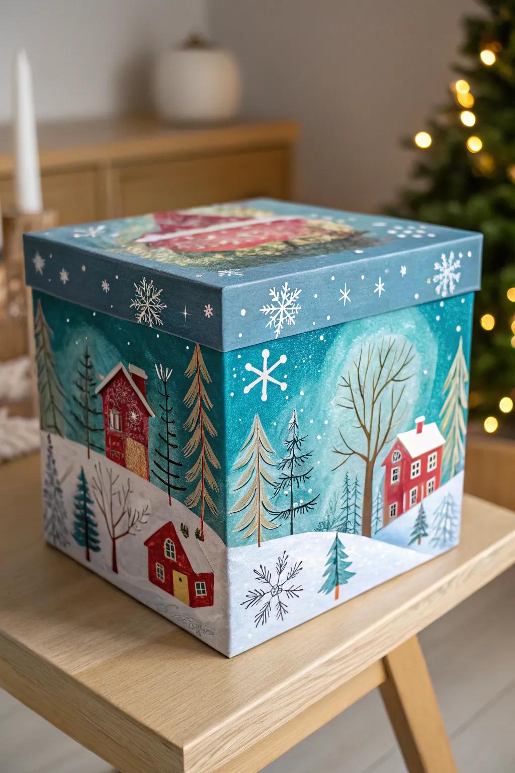 Transform your gifts into art pieces with paint marker magic! 🎁✨ #GiftBoxArt #MinimalistBoho