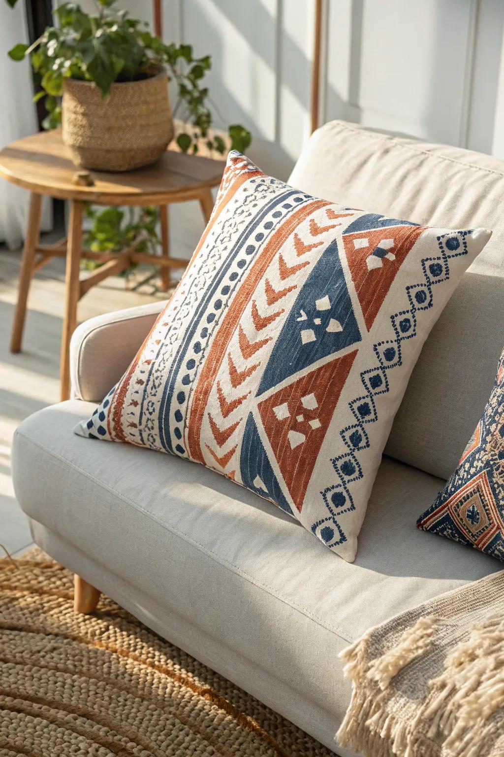 Elevate your space with a touch of Fabric Fusion—where minimalist design meets boho charm.