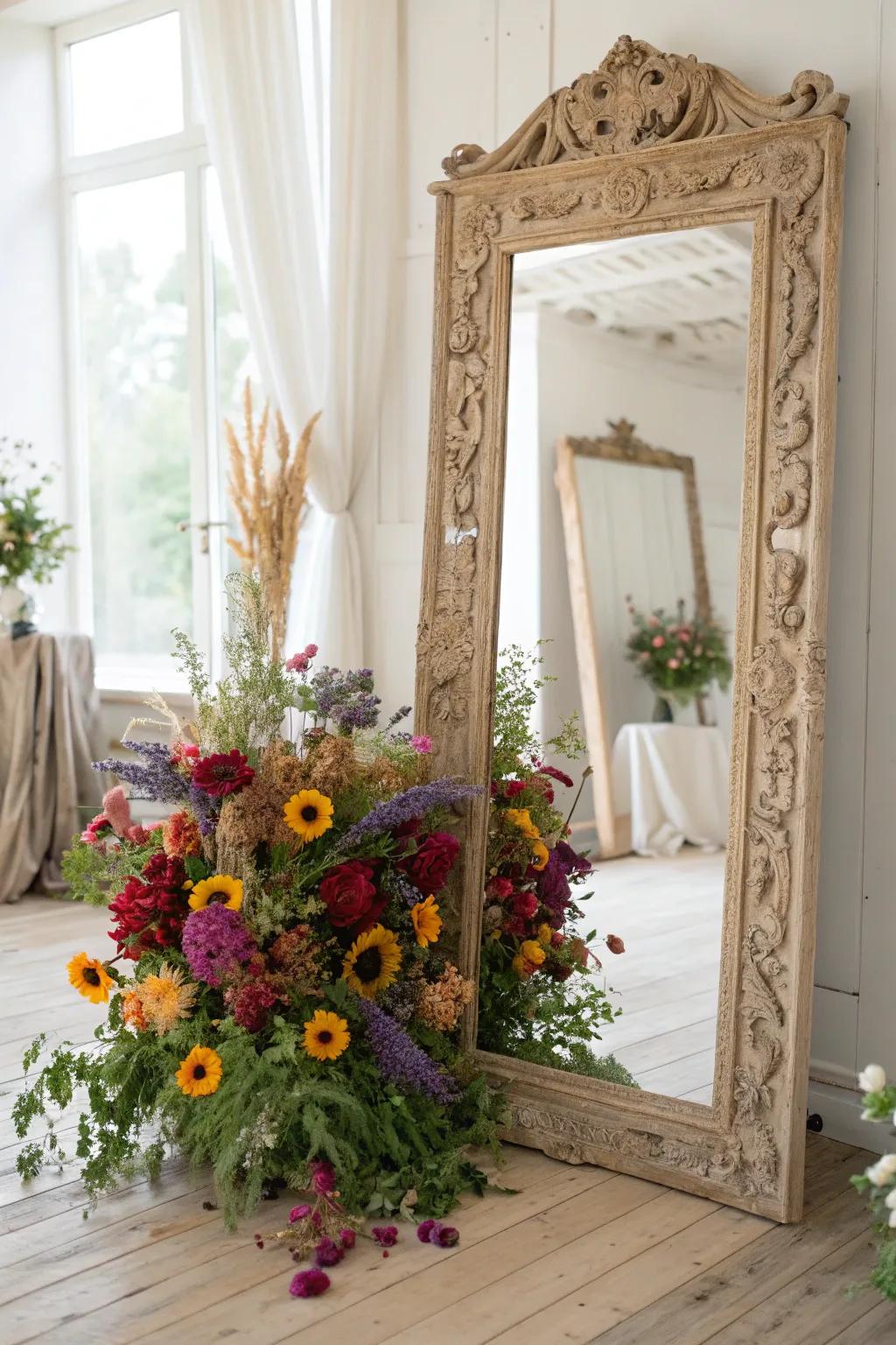 Step into a fairy tale with this enchanting mirror photo booth idea!