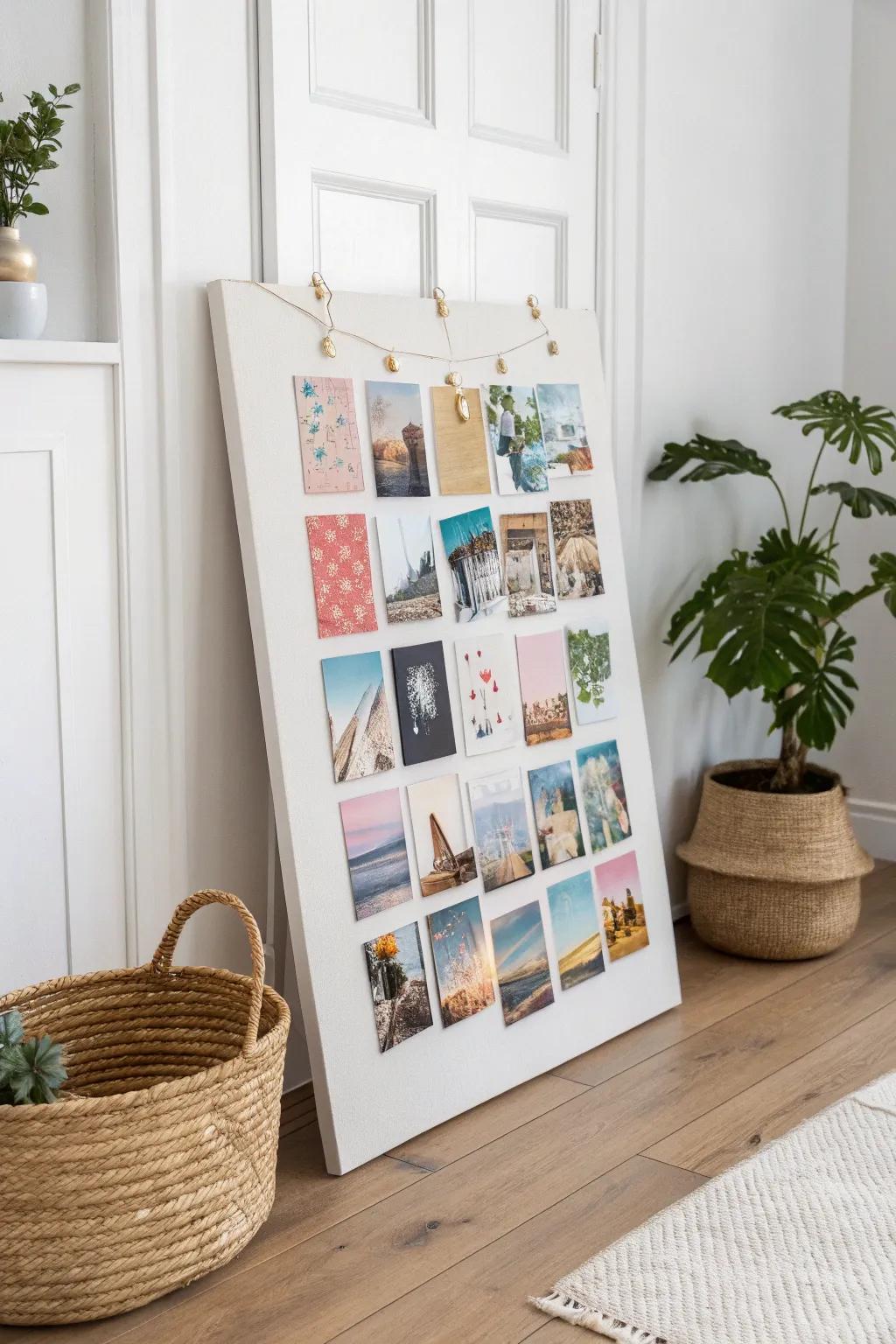 Transform your inspirations into art with a personalized canvas display. 🎨✨ #CanvasArt #PhotoDisplay #MinimalistBoho