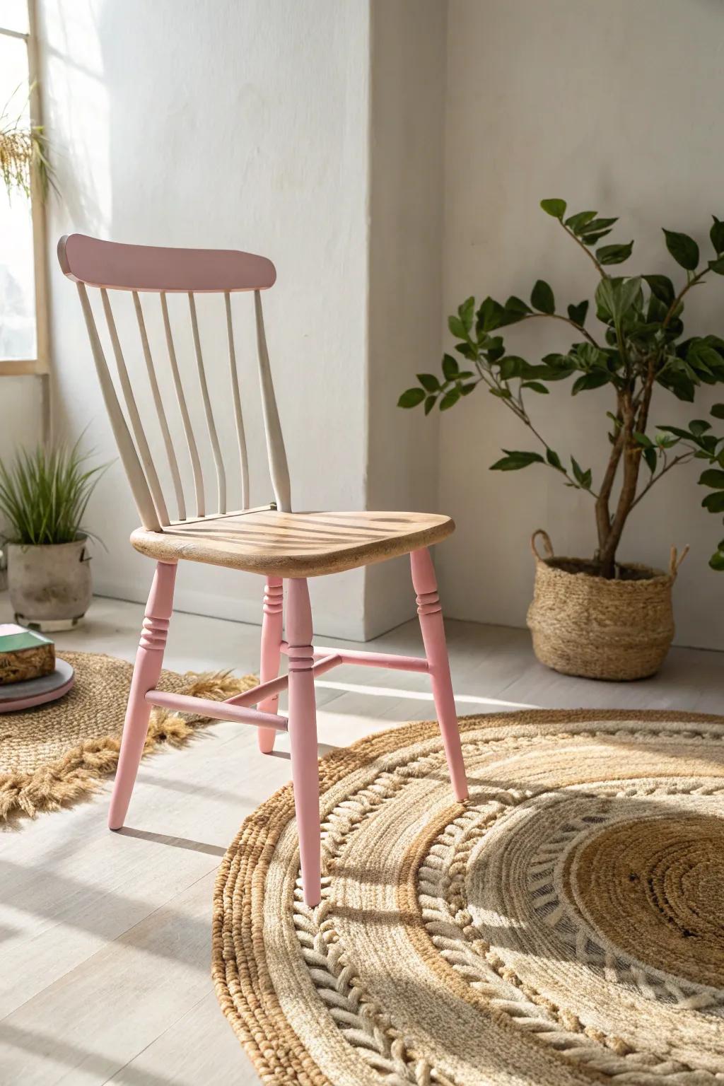 Breathe new life into your furniture with a touch of pink elegance. #PinkCrafts #MinimalistDecor